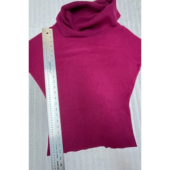 Patagonia Women's Large Wool Blend Cowl Neck Sweater Pullover Drape Knit Magenta - Picture 8 of 8